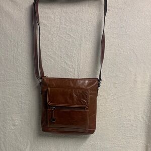 Brown Leather Crossbody Bag Women’s Purse Satchel